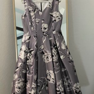 Eshakti dress size 14 silvery gray